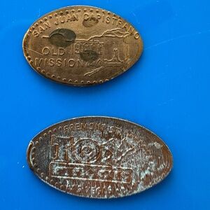 Toy Shack and San Juan Capistrano Souvenir Pressed Penny